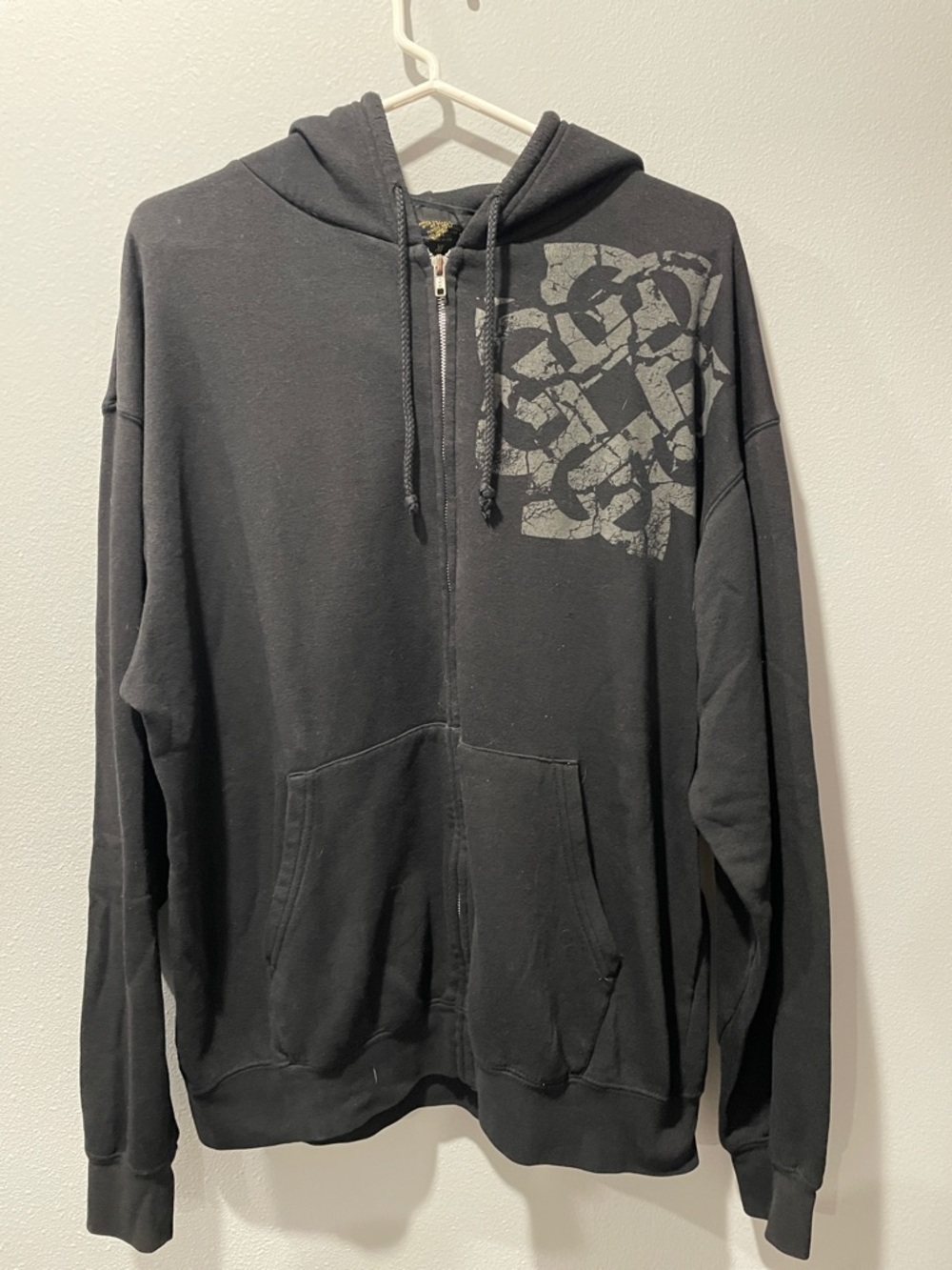Breaking Benjamin Men's Black Graphic Zip-Up Hoodie Sweater XL